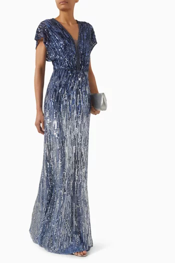 Dusk Sequin-embellished Gown