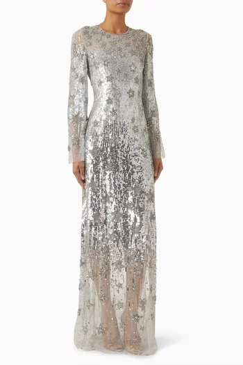 Galatic Sequin-embellished Dress
