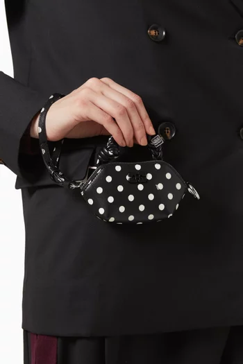 Nano Bou Bag in Polka-dot Recycled Leather