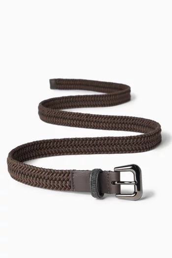 Monili Braided Belt in Cotton Blend