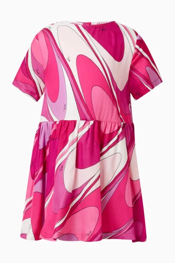 Abstract-print Dress