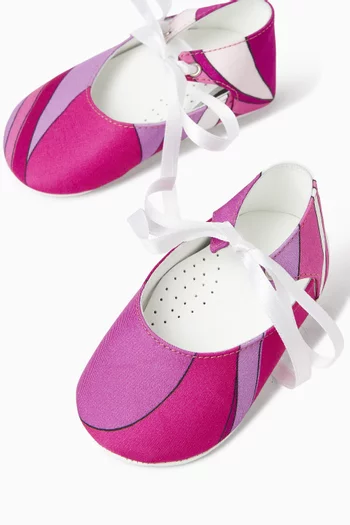 Ballerina Flats in Calfskin