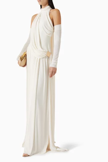Eira Drape Dress in Jersey