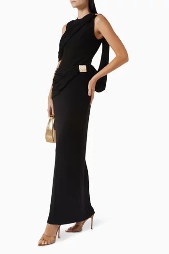 Nimes Drape Dress in Jersey