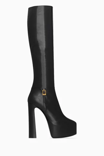 Nico Platform 155 Boots in Leather