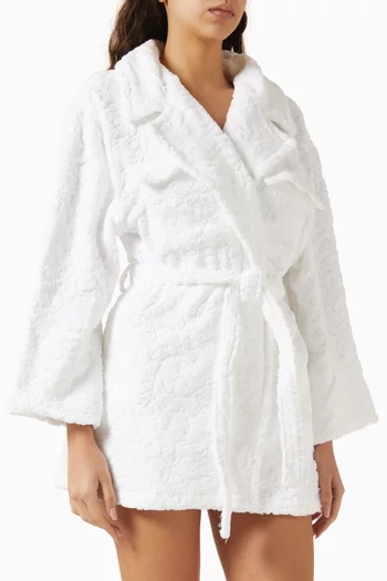 روب كاترينا بنمط كيمونو للارتداء فوق ملابس السباحة قطن تيري