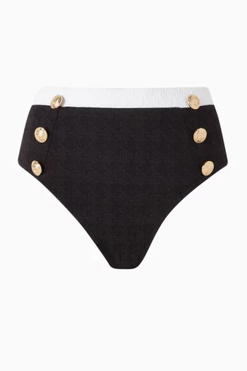 قطعة بيكيني سفلية فانيسا مقسمة لألوان