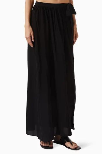 تنورة كلير طويلة للارتداء فوق ملابس السباحة