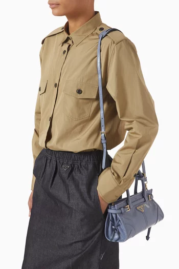 حقيبة بوني ميني بيد علوية جلد ناعم