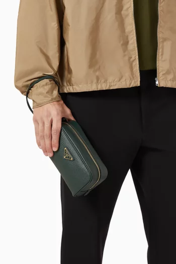 حافظة بشعار الماركة جلد سافيانو