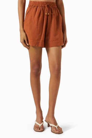 Utrika Shorts in Linen Blend