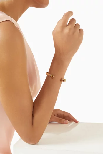 Sarina Cuff Bracelet in Gold-plated Metal