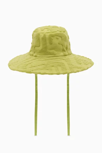 قبعة شمس بملمس بارز قطن تيري