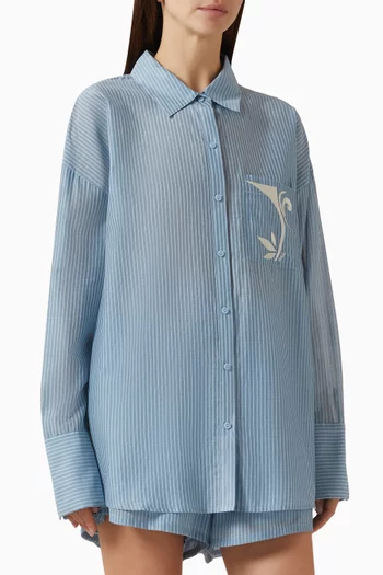 Keaton Shirt in Silk-cotton