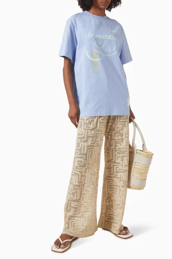 Tilda Geometric Pants in Cotton