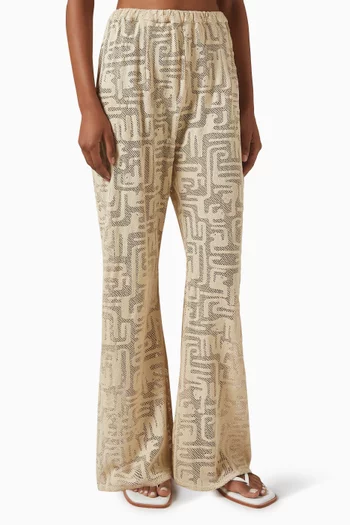 Tilda Geometric Pants in Cotton