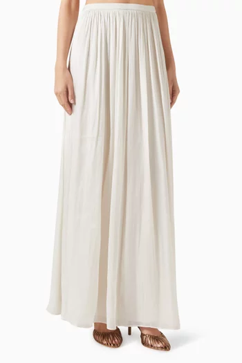 Gathered Maxi Skirt