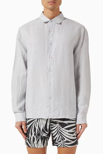 Long-sleeve Shirt in Linen
