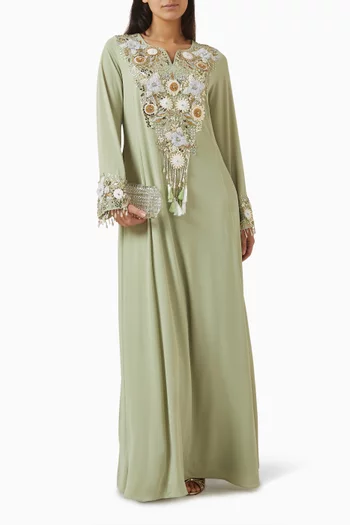 Natalya Embellished Kaftan in Crepe