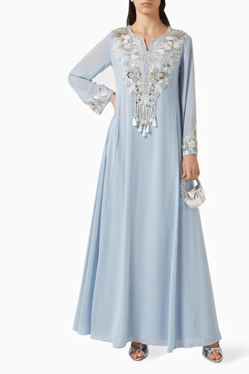 Tatiana Embellished Kaftan in Crepe