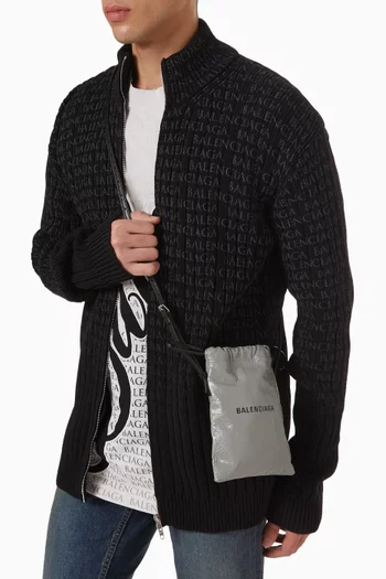 حافظة هاتف شوبر جلد ماعز أرينا