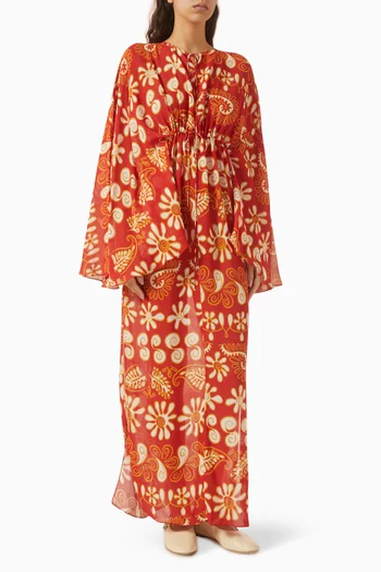 Cassia Drawstring-waist Dress