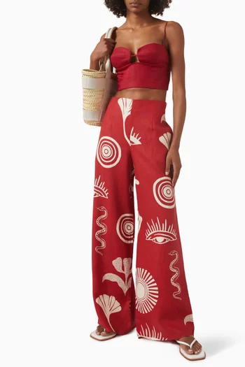 Imperia Crop Top in Linen