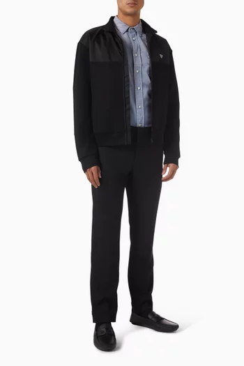 قميص بأزرار غابردين