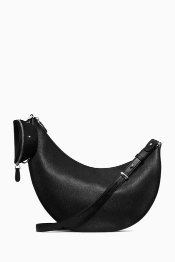 حقيبة دو كبيرة جلد بارز الملمس