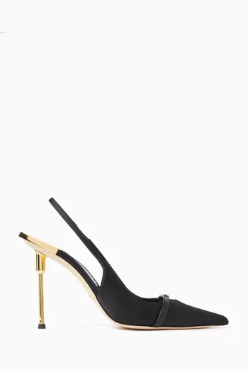 Slingback Pumps in Satin