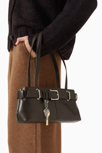 Mini Brocle Shoulder Bag in Leather