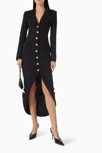 فستان بنمط قميص بقصة ضيقة