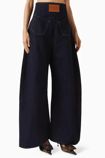 Rounded-leg Jeans in Denim