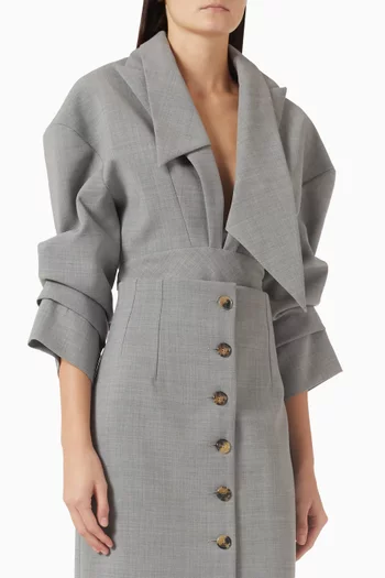 بودي سوت بقصة ضيقة مزيج صوف