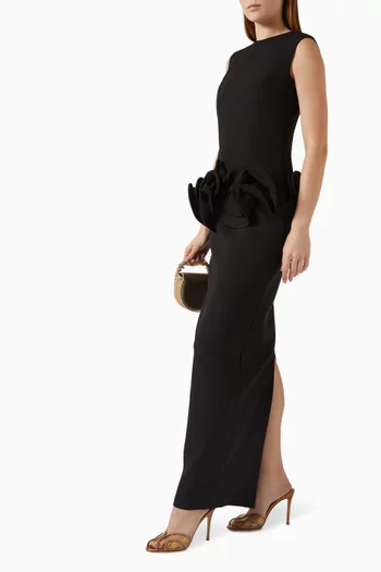 فستان بكشكش على الخصر