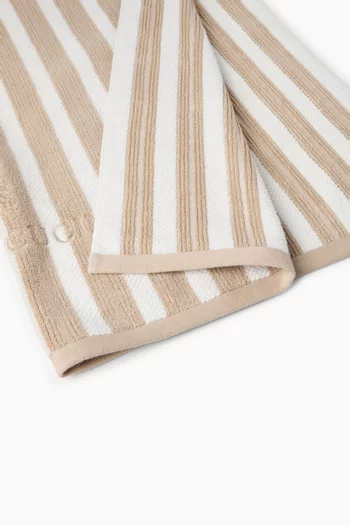 منشفة شاطئ بنقشة مخططة قماش تيري