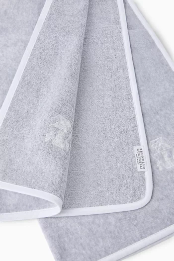 طقم مناشف استحمام قماش تيري، قطعتان