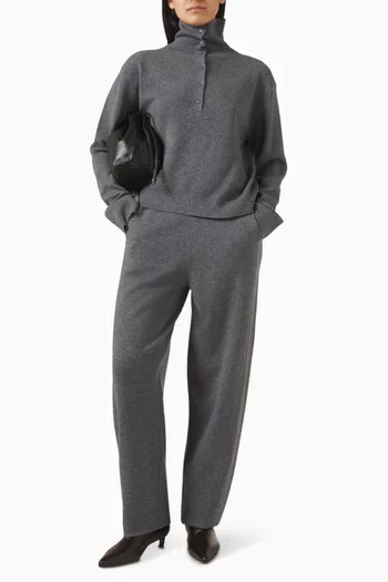 سترة تتريس مزيج صوف مارينو