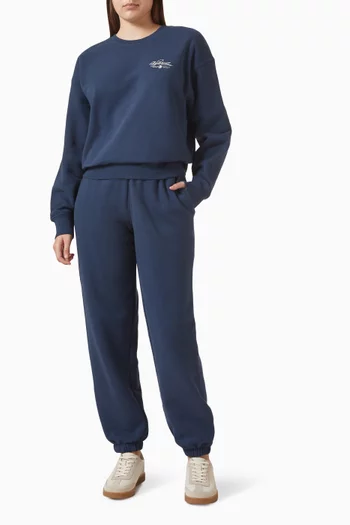 سويت شيرت بطبعة شعار الماركة قماش تيري