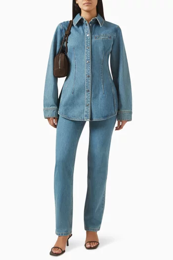 Button-up Shirt in Denim