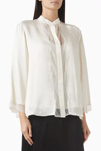 Lace-trim Shirt