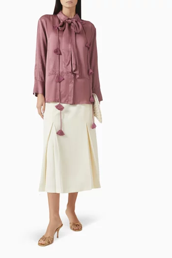 Bow-tie Tassel Shirt