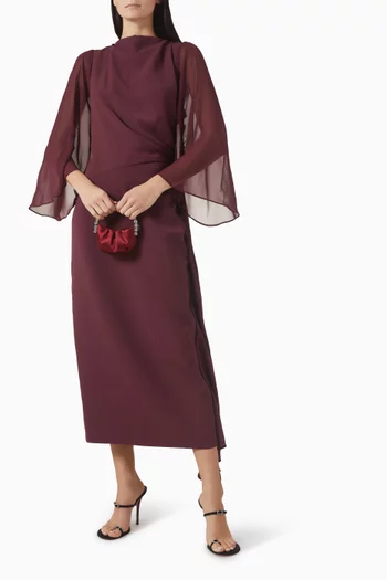 فستان طويل بدرابيه