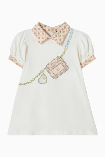 فستان بطبعة حقيبة كروس