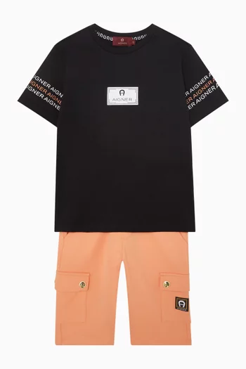 Logo-print T-shirt in Cotton