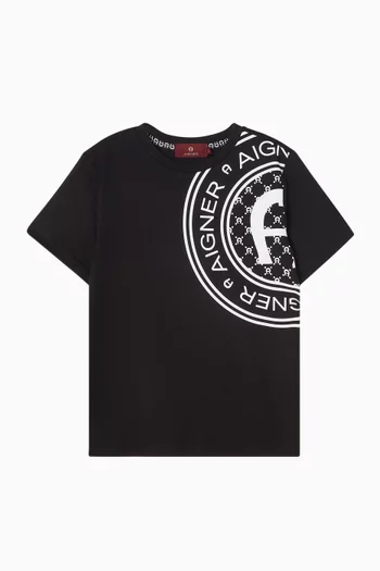 Logo-print T-shirt in Cotton