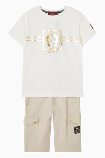 Logo-print T-shirt in Cotton