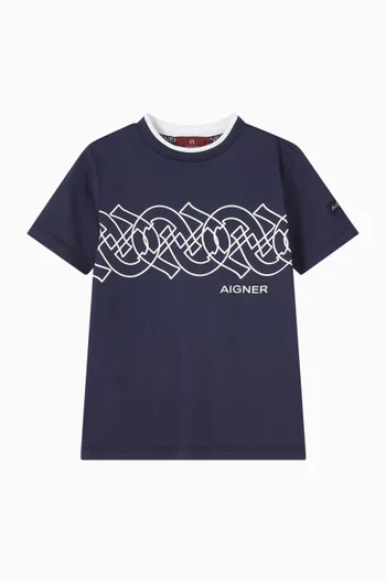 Logo-print T-shirt in Cotton