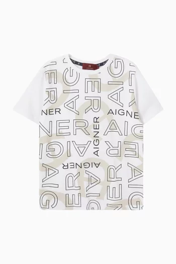 Logo-print T-shirt in Cotton