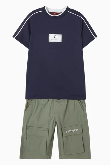 Logo-print T-shirt in Cotton